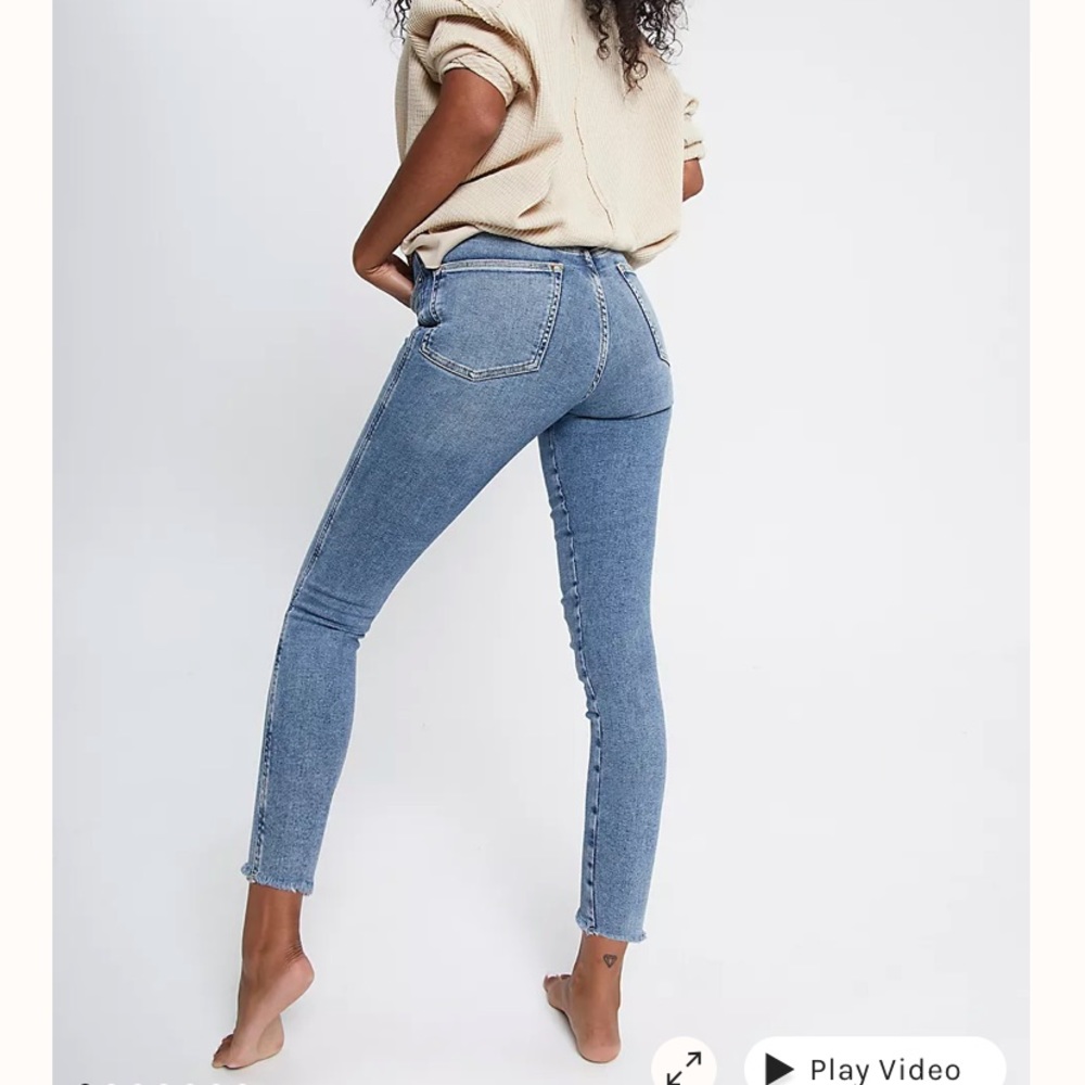 Free People Raw High Rise Jegging